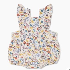 Apple Park Organic flutter sleeve romper 12-18 months